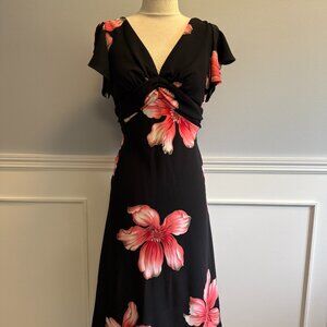 Vintage | SL Fashions Dress | Flowered | Zipper back